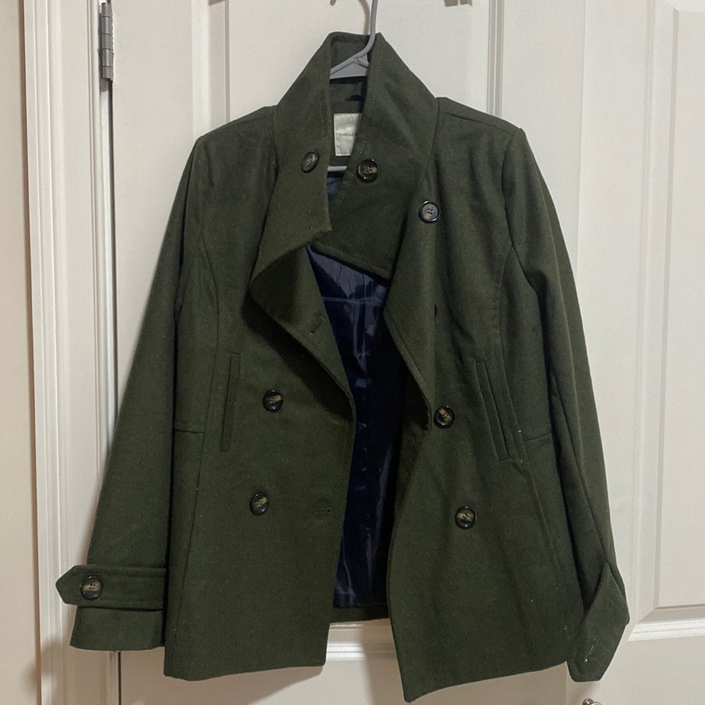 Thread and Supply Green Peacoat